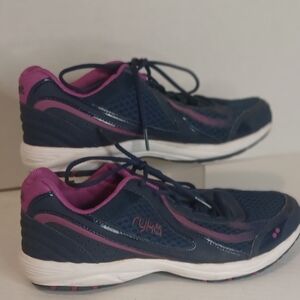 Ryka Womens Dash 3 Navy Athletic and Training‎ Shoes 9 Wide (C,D,W) BHFO 6937